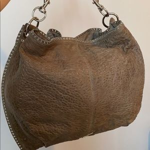 Grey large Rebecca Minkoff hobo bag!